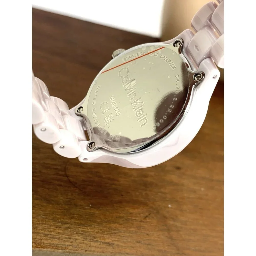 Calvin Klein Women's Watch 25200077 Quartz Pink Blush Ceramic 32mm